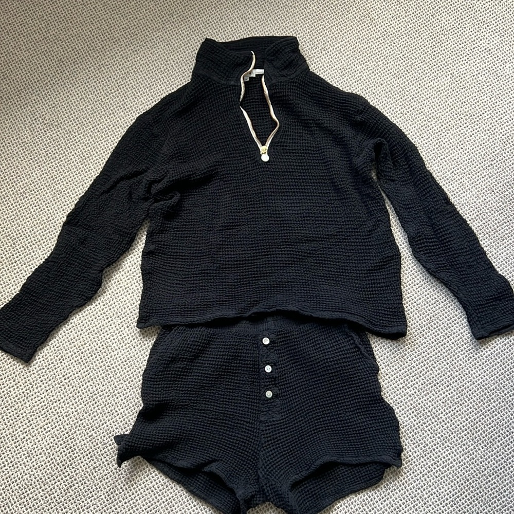 Donni Waffle Black Set Size medium